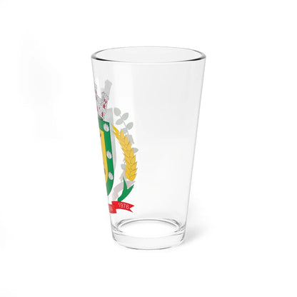 Brasão de Aral Moreira - MS (Brazil) (Coat of Arms) Pint Glass 16oz - Go Mug Yourself