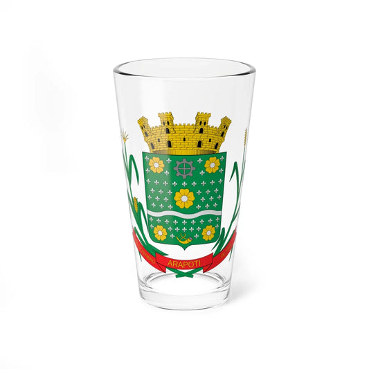 Brasão de Arapoti - PR (Brazil) (Coat of Arms) Pint Glass 16oz 16oz - Go Mug Yourself