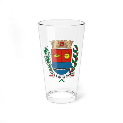 Brasão de Araras (Brazil) (Coat of Arms) Pint Glass 16oz 16oz - Go Mug Yourself