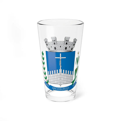 Brasão de Arceburgo - MG (Brazil) (Coat of Arms) Pint Glass 16oz - Go Mug Yourself