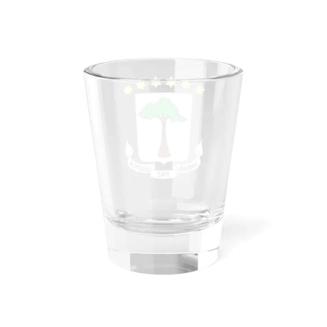 Brasão de armas da Guiné Equatorial (Equatorial Guinea) (Coat of Arms) Shot Glass 1.5oz - Go Mug Yourself
