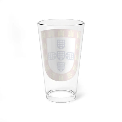 Brasão de armas do reino de Portugal 1247 (Portugal) (Coat of Arms) Pint Glass 16oz - Go Mug Yourself