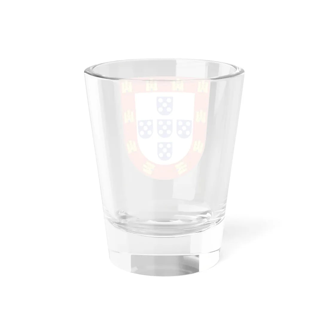 Brasão de armas do reino de Portugal 1481 (Portugal) (Coat of Arms) Shot Glass 1.5oz - Go Mug Yourself