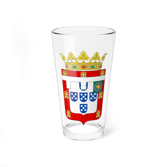 Brasão de armas Dom Miguel Rafael de Bragança (Brazil) (Coat of Arms) Pint Glass 16oz 16oz - Go Mug Yourself