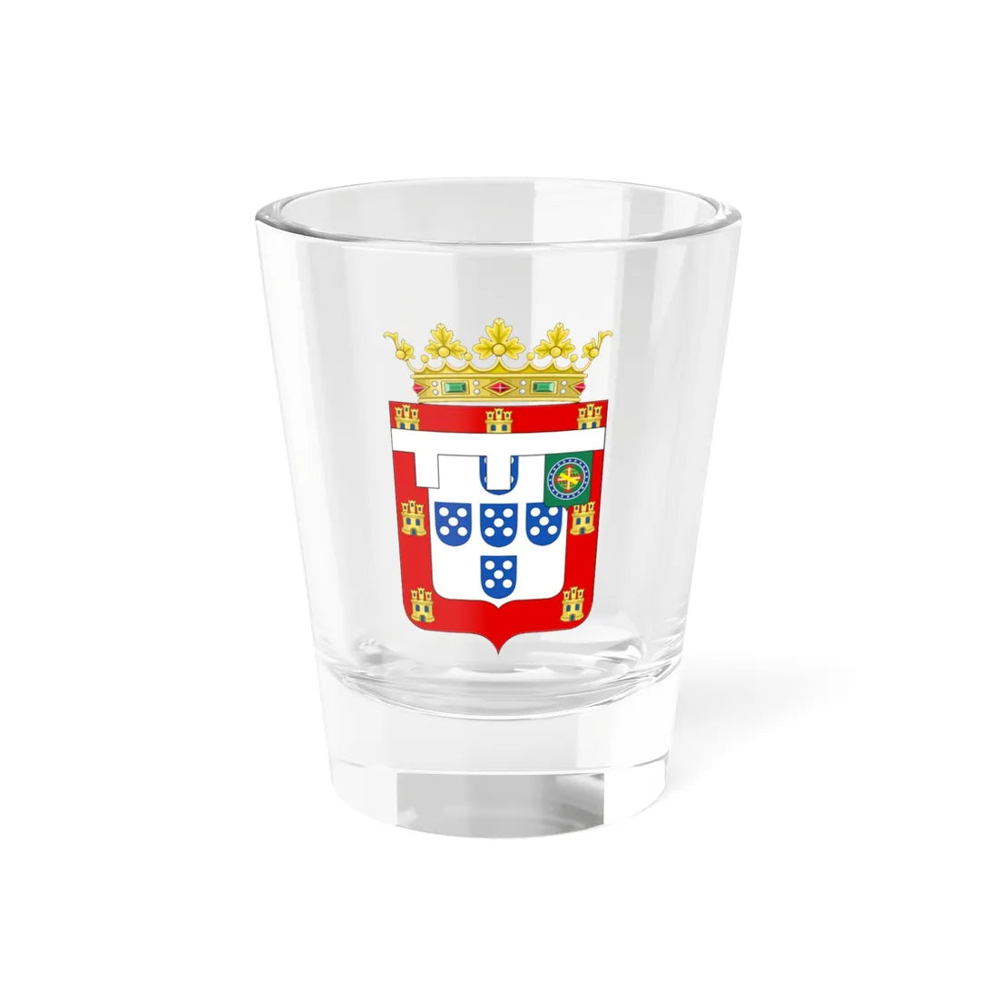 Brasão de armas Dom Miguel Rafael de Bragança (Portugal) (Coat of Arms) Shot Glass 1.5oz 1.5oz - Go Mug Yourself