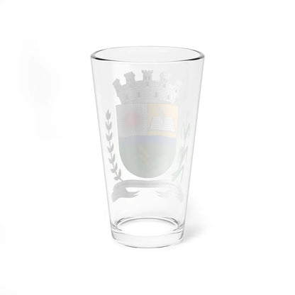 Brasão de Assis Chateaubriand - PR (Brazil) (Coat of Arms) Pint Glass 16oz - Go Mug Yourself