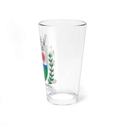 Brasão de Assis Chateaubriand - PR (Brazil) (Coat of Arms) Pint Glass 16oz - Go Mug Yourself