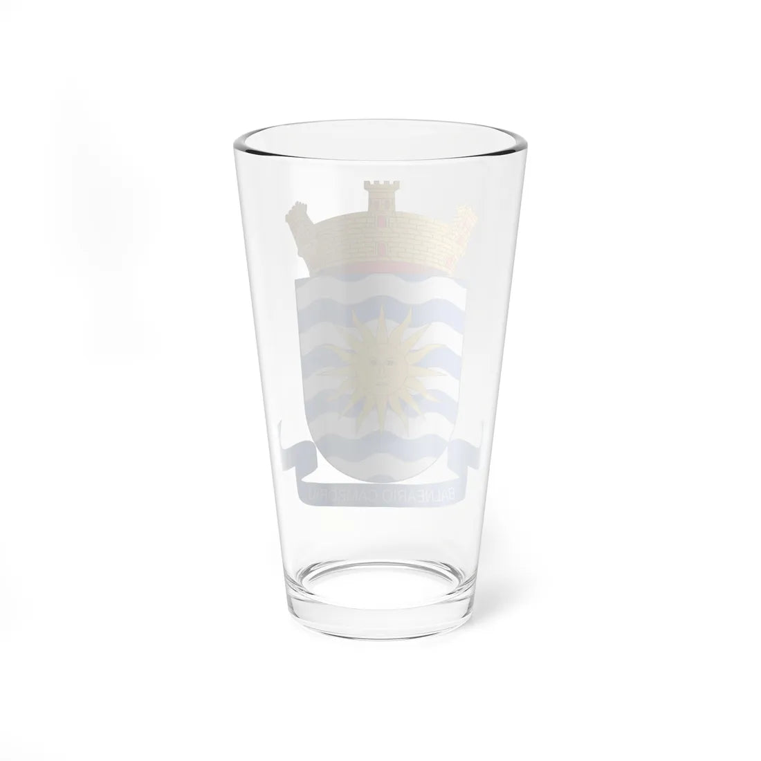 Brasão de Balneário Camboriú - SC (Brazil) (Coat of Arms) Pint Glass 16oz - Go Mug Yourself