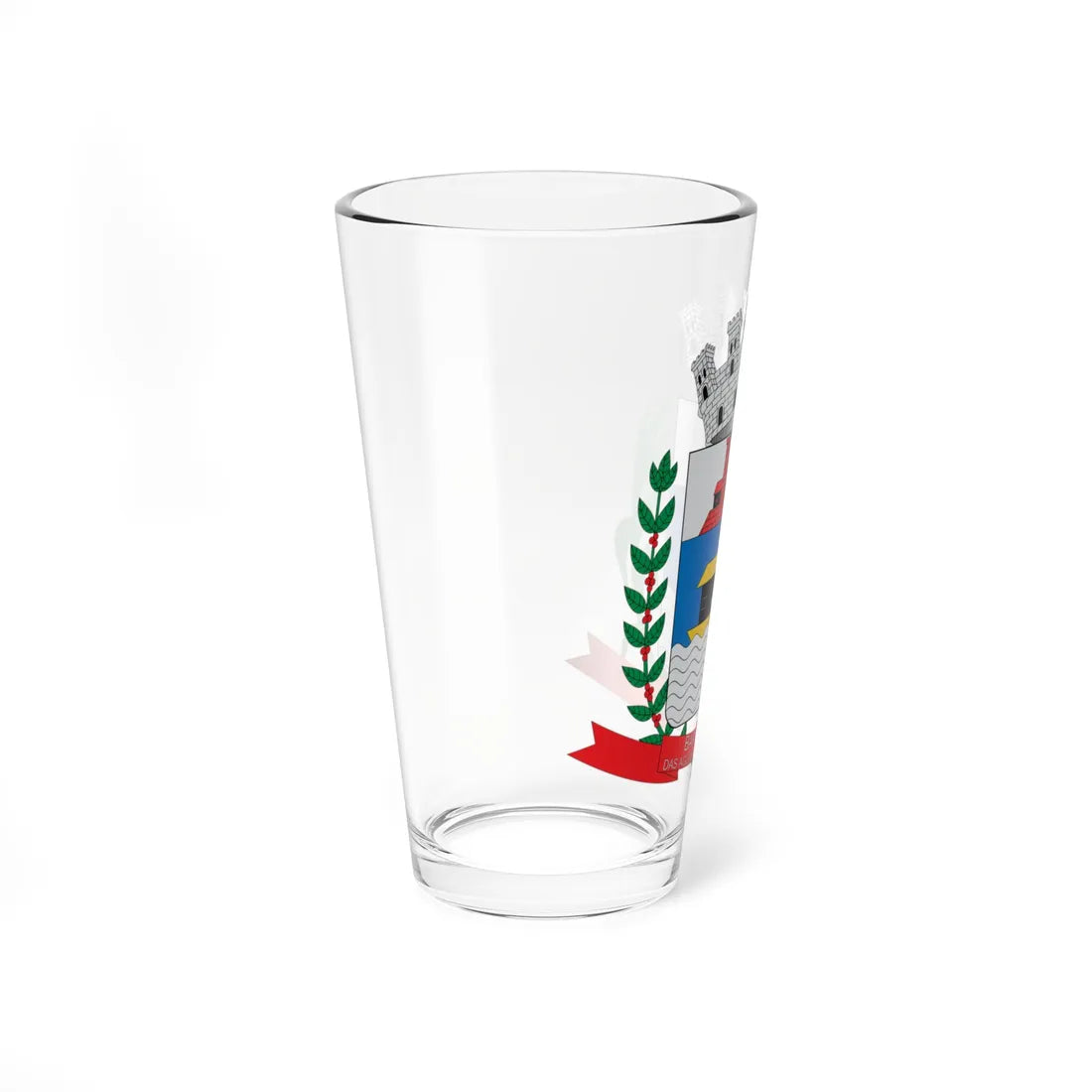 Brasão de Barra Bonita - SP (Brazil) (Coat of Arms) Pint Glass 16oz - Go Mug Yourself