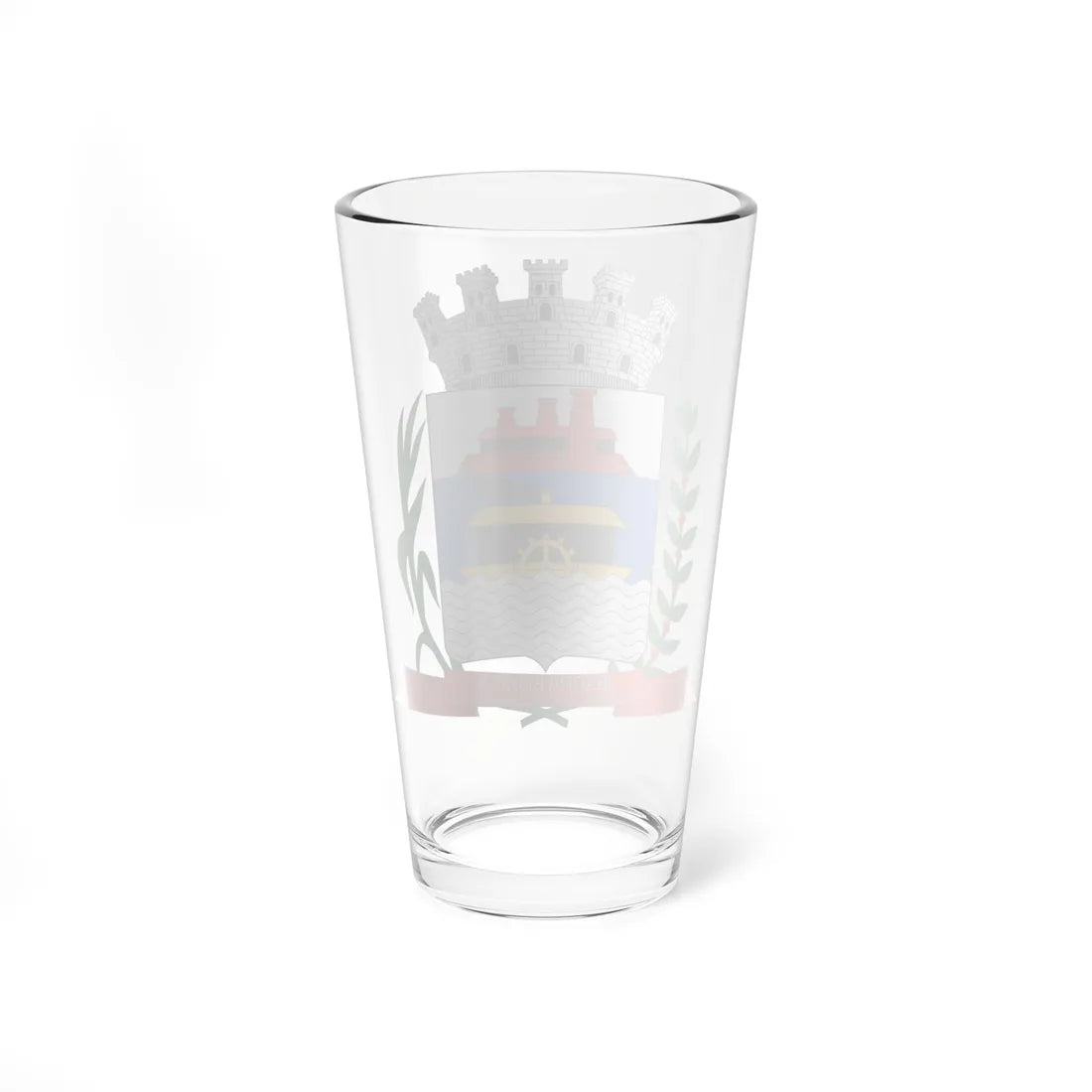 Brasão de Barra Bonita - SP (Brazil) (Coat of Arms) Pint Glass 16oz - Go Mug Yourself