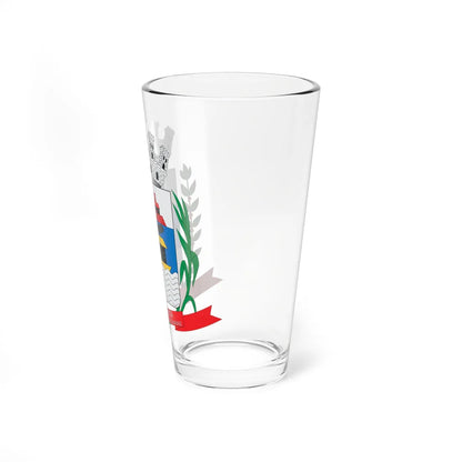 Brasão de Barra Bonita - SP (Brazil) (Coat of Arms) Pint Glass 16oz - Go Mug Yourself