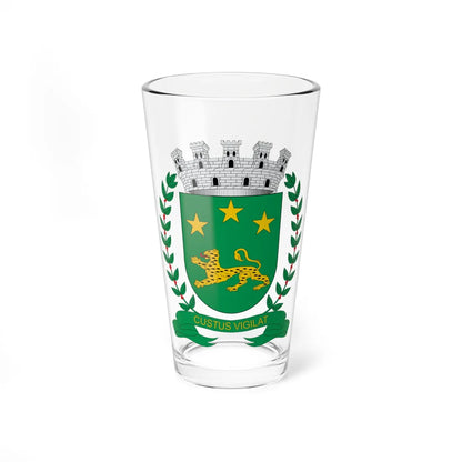 Brasão de Bauru - SP (Brazil) (Coat of Arms) Pint Glass 16oz 16oz - Go Mug Yourself