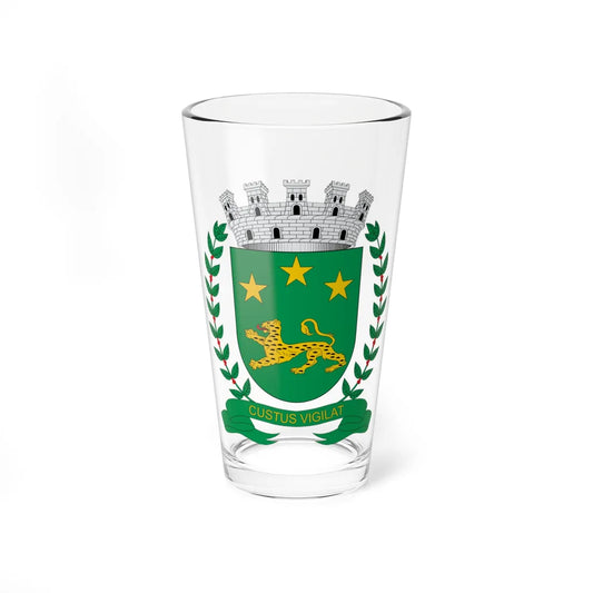 Brasão de Bauru - SP (Brazil) (Coat of Arms) Pint Glass 16oz 16oz - Go Mug Yourself