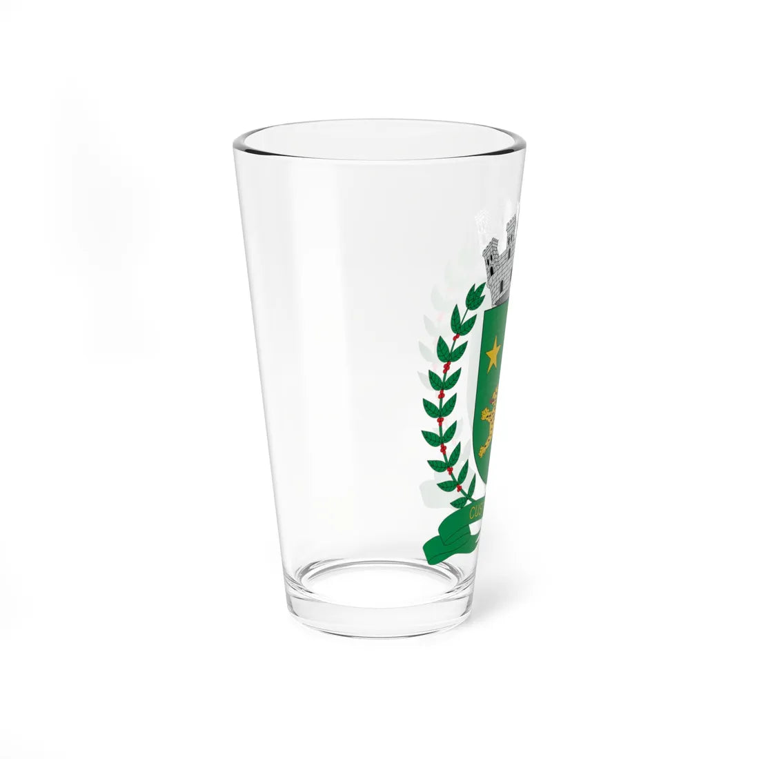 Brasão de Bauru - SP (Brazil) (Coat of Arms) Pint Glass 16oz - Go Mug Yourself