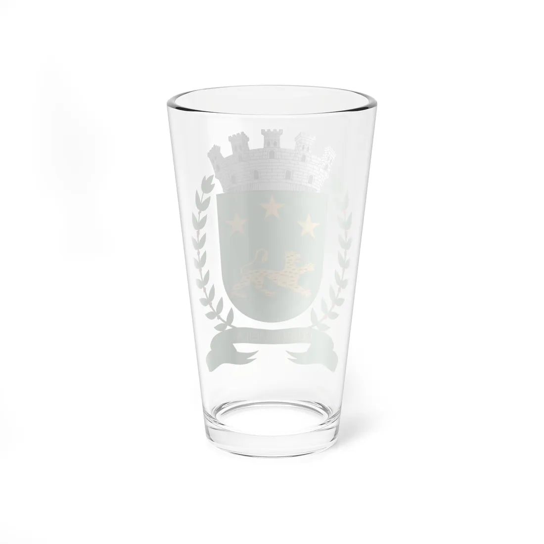 Brasão de Bauru - SP (Brazil) (Coat of Arms) Pint Glass 16oz - Go Mug Yourself