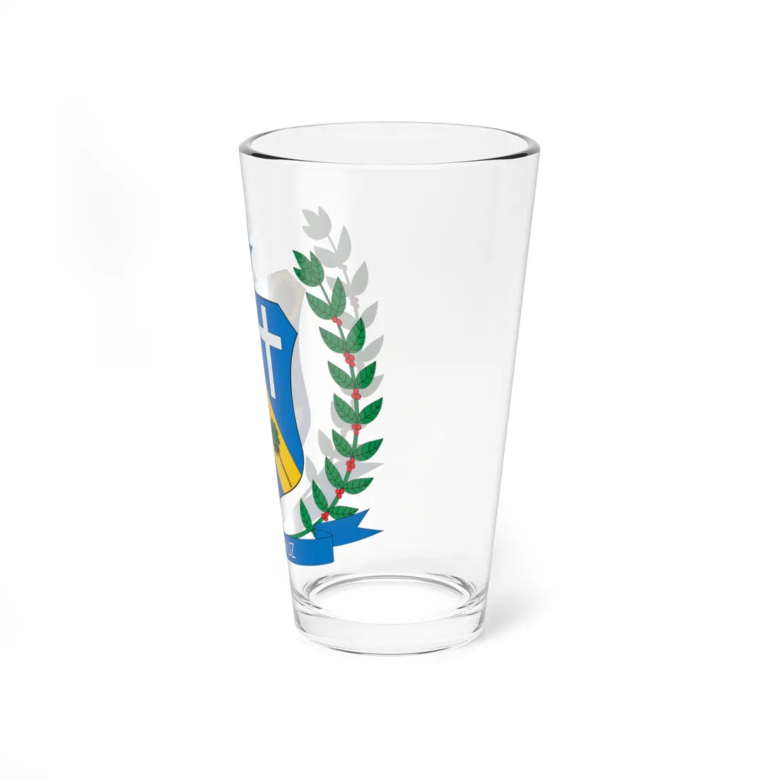 Brasão de Bela Cruz - CE (Brazil) (Coat of Arms) Pint Glass 16oz - Go Mug Yourself