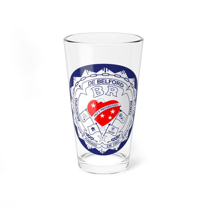 Brasão de Belford Roxo (Brazil) (Coat of Arms) Pint Glass 16oz 16oz - Go Mug Yourself
