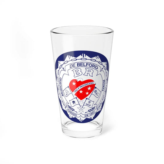 Brasão de Belford Roxo (Brazil) (Coat of Arms) Pint Glass 16oz 16oz - Go Mug Yourself