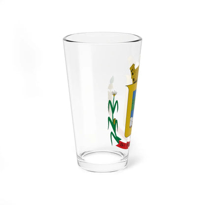 Brasão de Belmonte - SC (Brazil) (Coat of Arms) Pint Glass 16oz - Go Mug Yourself