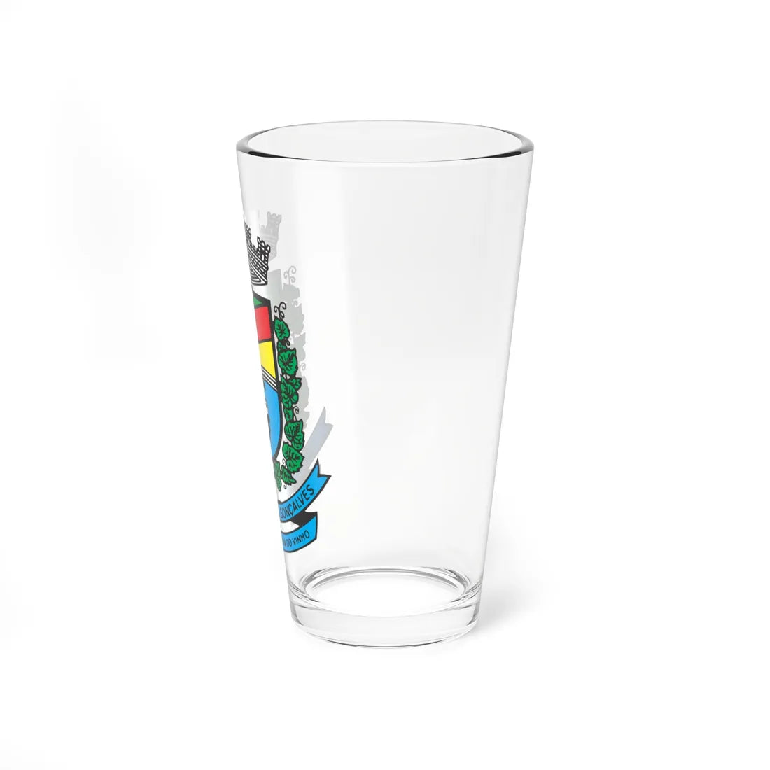 Brasão de Bento Gonçalves (Brazil) (Coat of Arms) Pint Glass 16oz - Go Mug Yourself