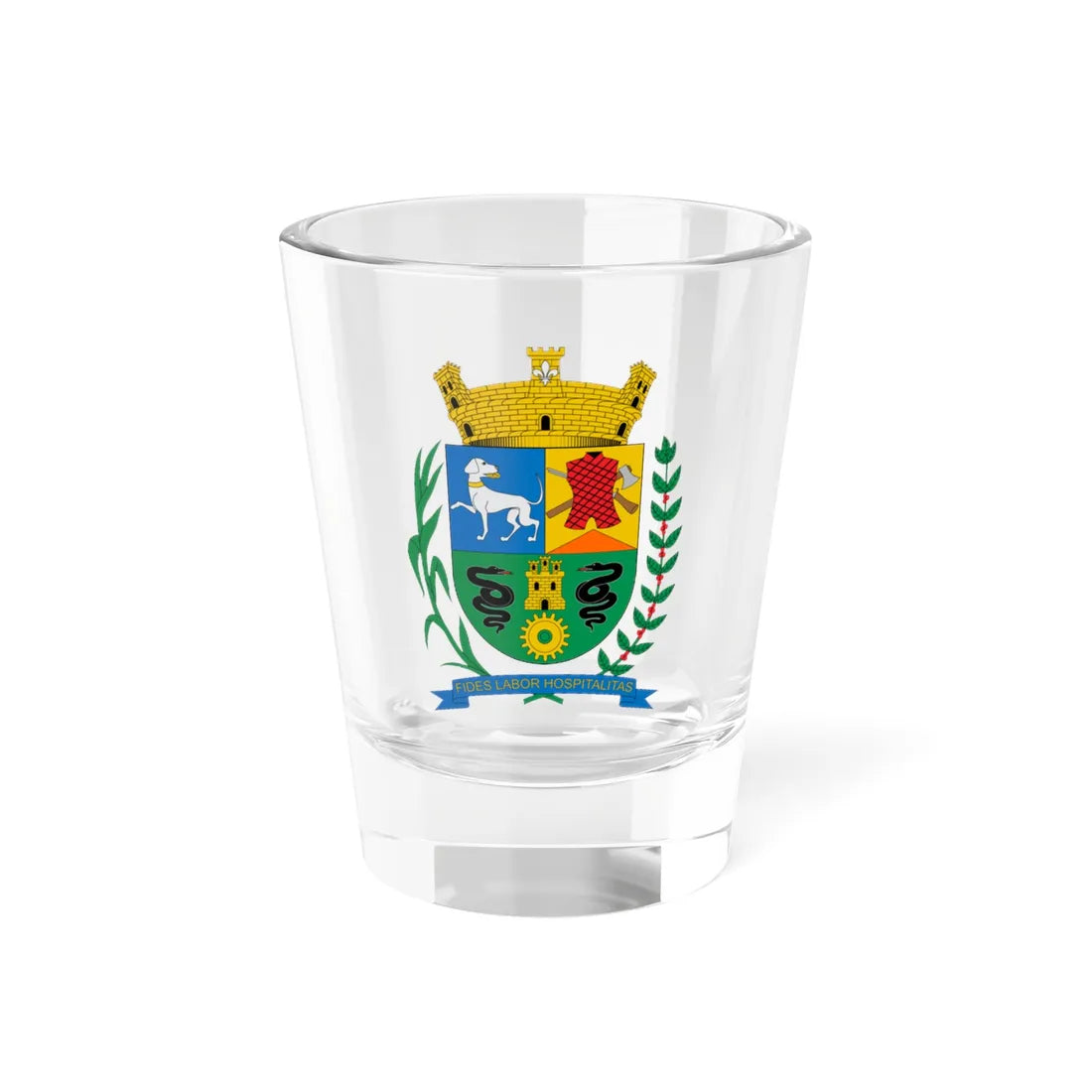 Brasão de Boituva - SP (Brazil) (Coat of Arms) Shot Glass 1.5oz 1.5oz - Go Mug Yourself