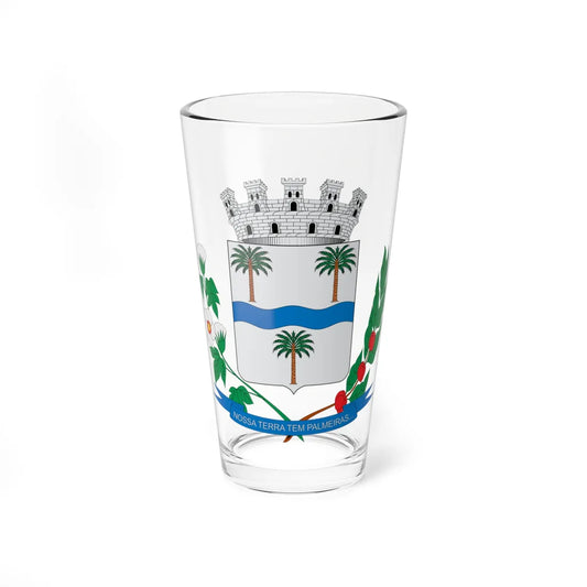 Brasão de Buritama - SP (Brazil) (Coat of Arms) Pint Glass 16oz 16oz - Go Mug Yourself