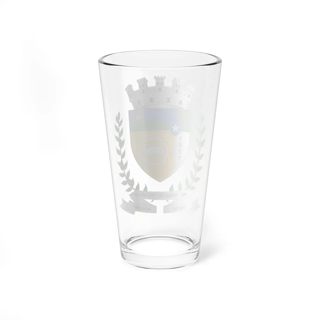 Brasão de Cacoal - RO (Brazil) (Coat of Arms) Pint Glass 16oz - Go Mug Yourself