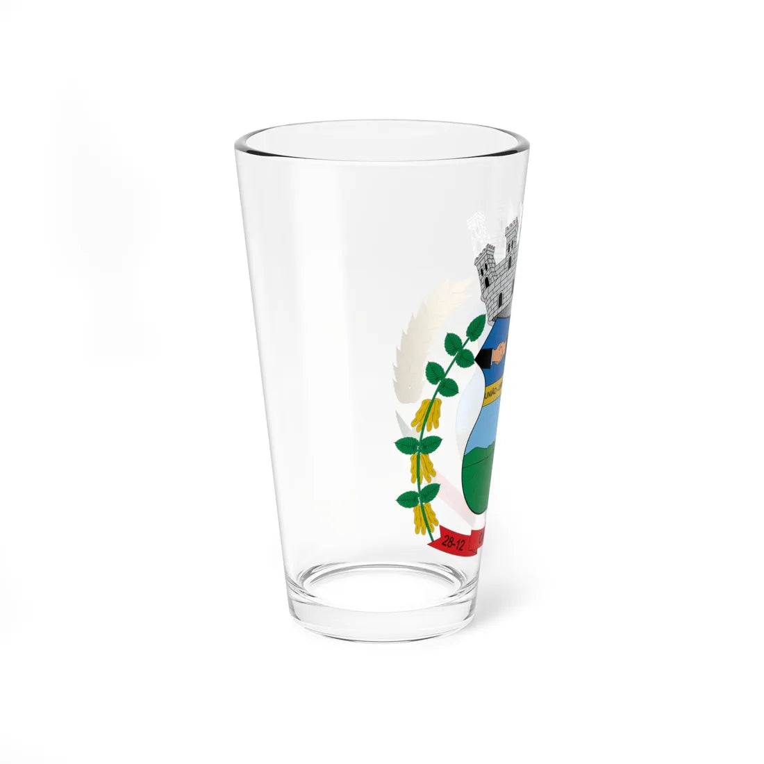 Brasão de Cafelândia - PR (Brazil) (Coat of Arms) Pint Glass 16oz - Go Mug Yourself