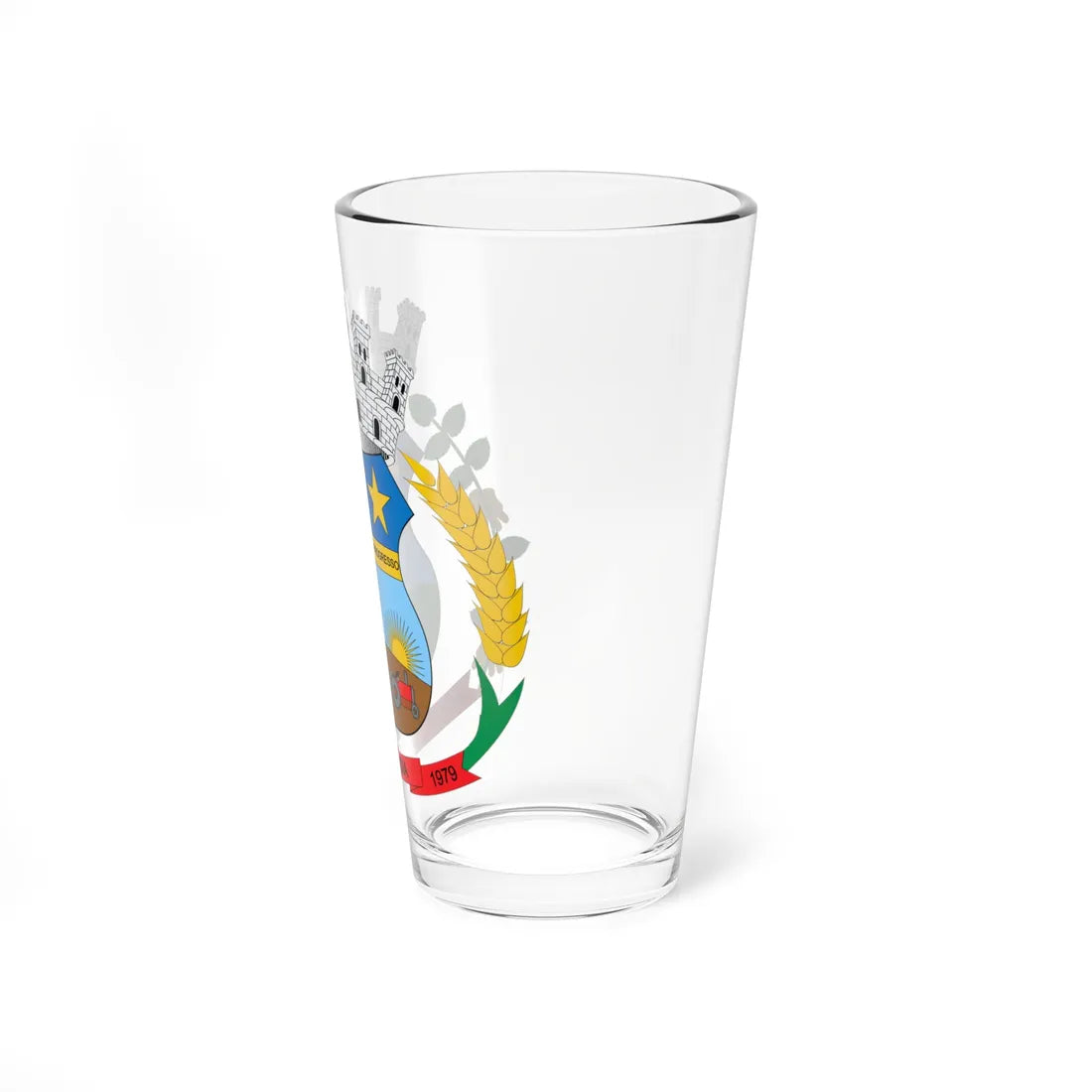 Brasão de Cafelândia - PR (Brazil) (Coat of Arms) Pint Glass 16oz - Go Mug Yourself