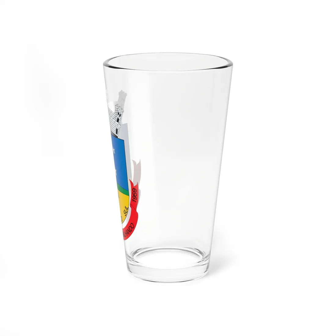 Brasão de Campinas do Sul - RS (Brazil) (Coat of Arms) Pint Glass 16oz - Go Mug Yourself