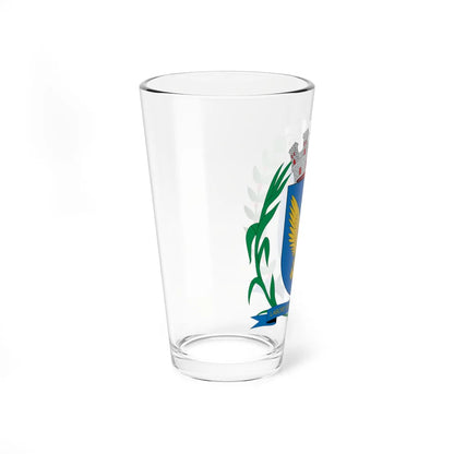 Brasão de Campinas - SP (Brazil) (Coat of Arms) Pint Glass 16oz - Go Mug Yourself