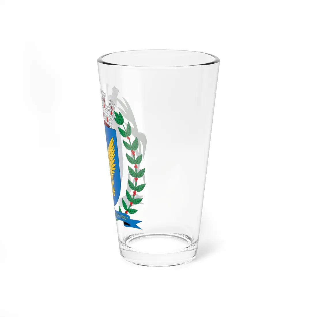 Brasão de Campinas - SP (Brazil) (Coat of Arms) Pint Glass 16oz - Go Mug Yourself
