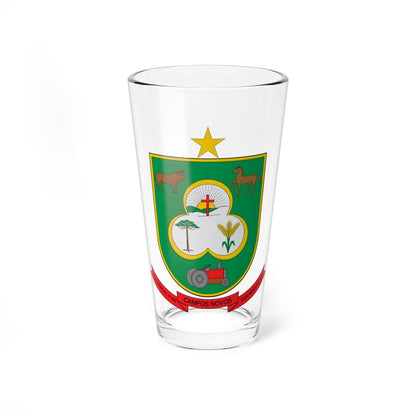 Brasão de Campos Novos - SC (Brazil) (Coat of Arms) Pint Glass 16oz 16oz - Go Mug Yourself