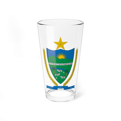 Brasão de Cantá - RR (Brazil) (Coat of Arms) Pint Glass 16oz - Go Mug Yourself