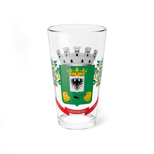 Brasão de Capanema - PR (Brazil) (Coat of Arms) Pint Glass 16oz 16oz - Go Mug Yourself