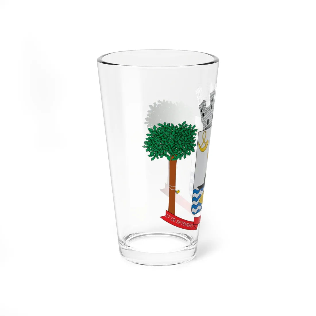 Brasão de Carauari - AM (Brazil) (Coat of Arms) Pint Glass 16oz - Go Mug Yourself