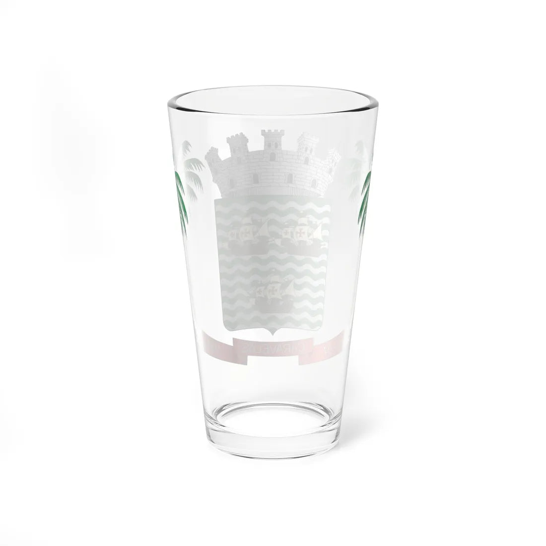 Brasão de Caravelas - BA (Brazil) (Coat of Arms) Pint Glass 16oz - Go Mug Yourself