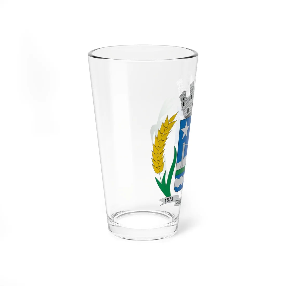 Brasão de Cardoso Moreira - RJ (Brazil) (Coat of Arms) Pint Glass 16oz - Go Mug Yourself
