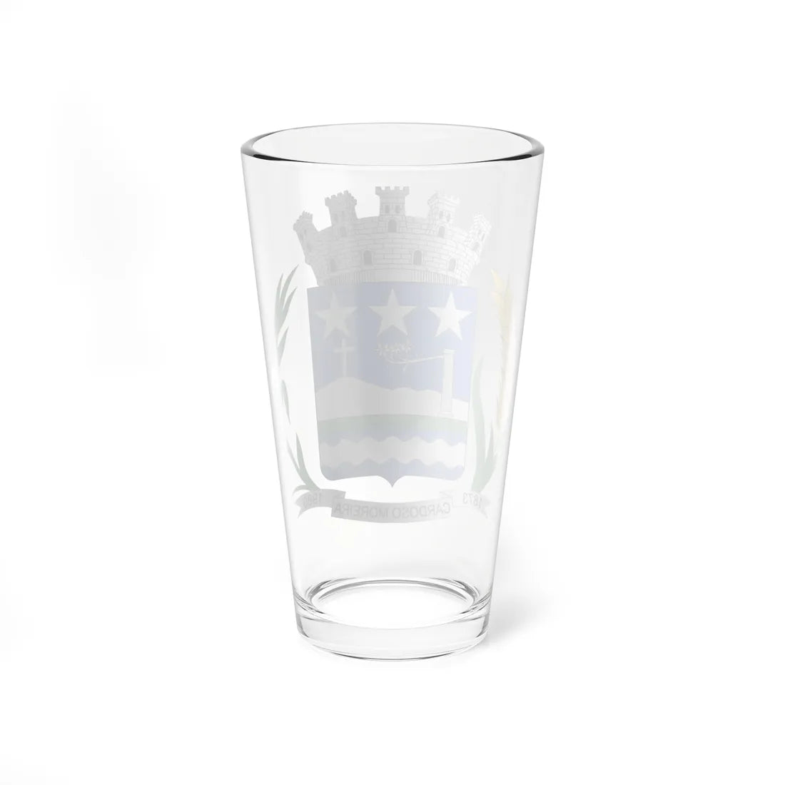 Brasão de Cardoso Moreira - RJ (Brazil) (Coat of Arms) Pint Glass 16oz - Go Mug Yourself