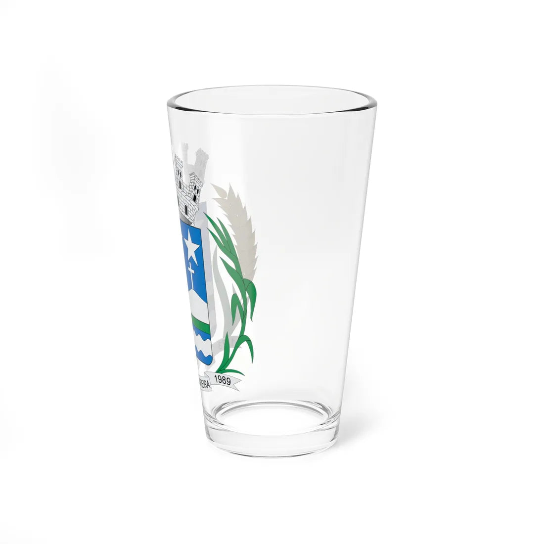 Brasão de Cardoso Moreira - RJ (Brazil) (Coat of Arms) Pint Glass 16oz - Go Mug Yourself