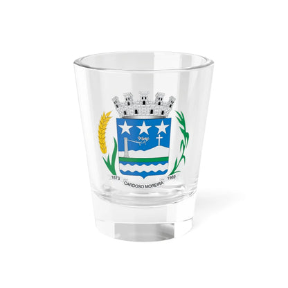Brasão de Cardoso Moreira - RJ (Brazil) (Coat of Arms) Shot Glass 1.5oz 1.5oz - Go Mug Yourself