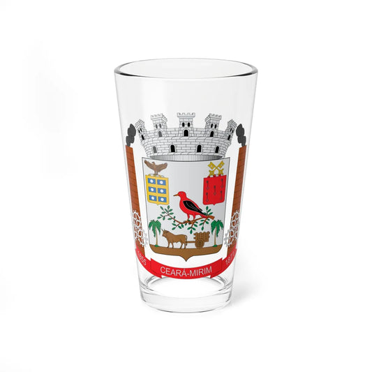 Brasão de Ceará-Mirim - RN (Brazil) (Coat of Arms) Pint Glass 16oz 16oz - Go Mug Yourself