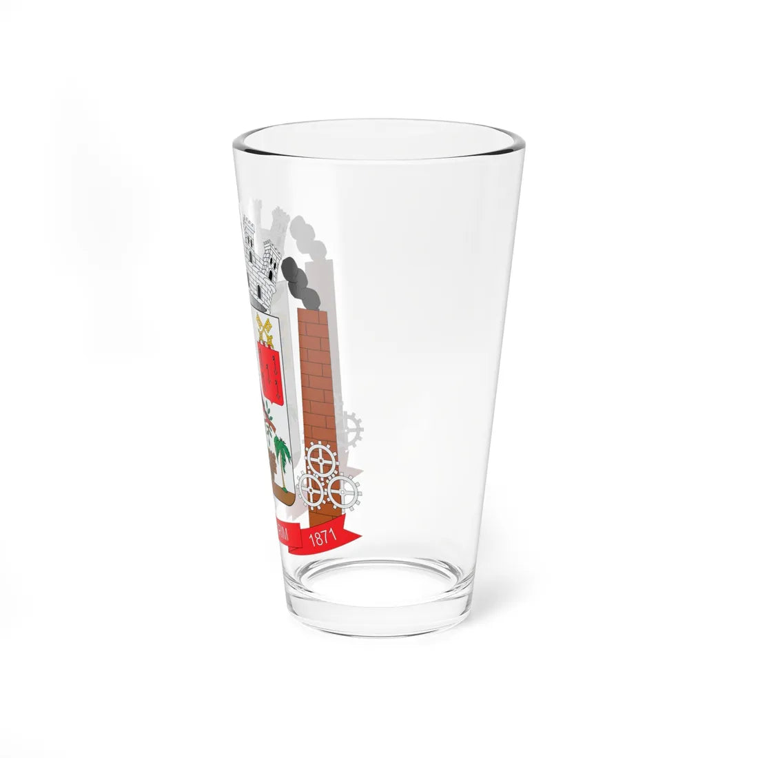 Brasão de Ceará-Mirim - RN (Brazil) (Coat of Arms) Pint Glass 16oz - Go Mug Yourself