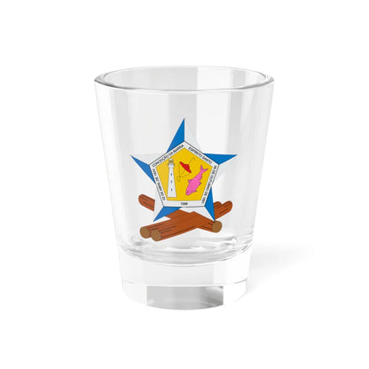 Brasão de Conceição da Barra - ES (Brazil) (Coat of Arms) Shot Glass 1.5oz 1.5oz - Go Mug Yourself