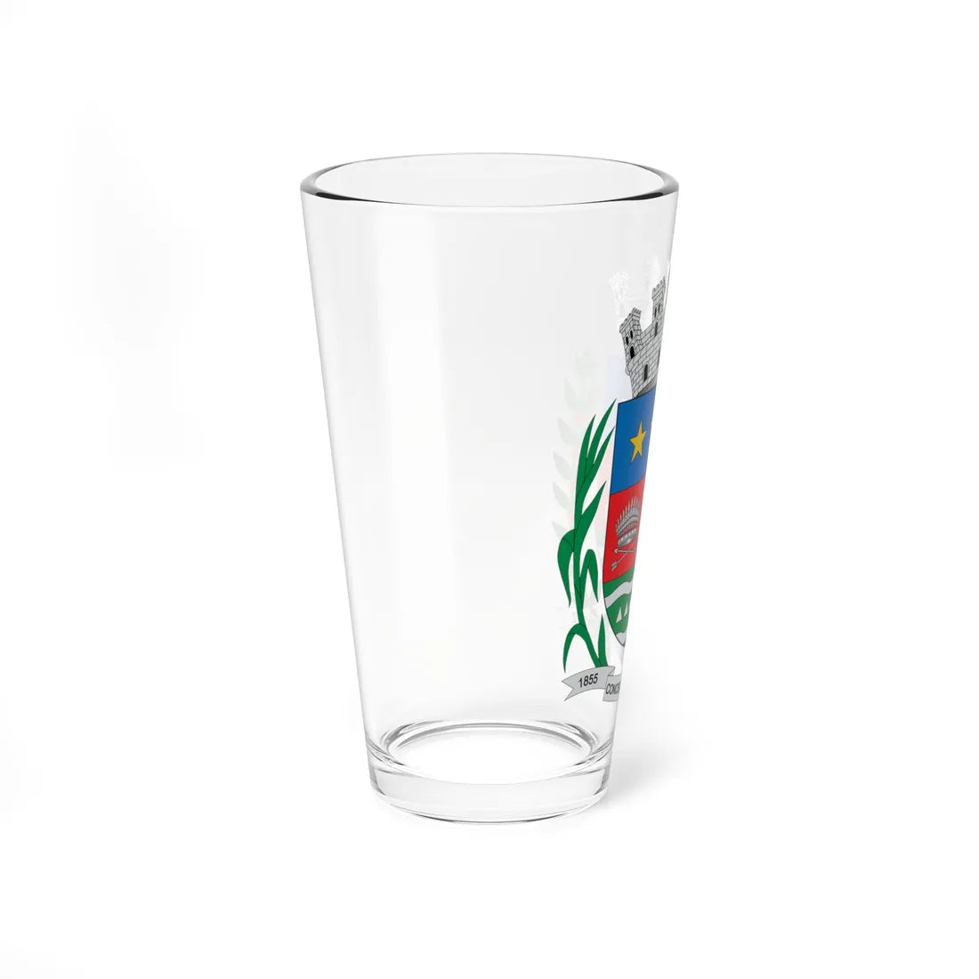 Brasão de Conceição de Macabu - RJ (Brazil) (Coat of Arms) Pint Glass 16oz - Go Mug Yourself