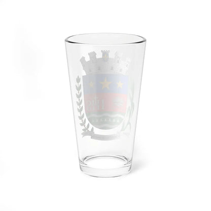 Brasão de Conceição de Macabu - RJ (Brazil) (Coat of Arms) Pint Glass 16oz - Go Mug Yourself