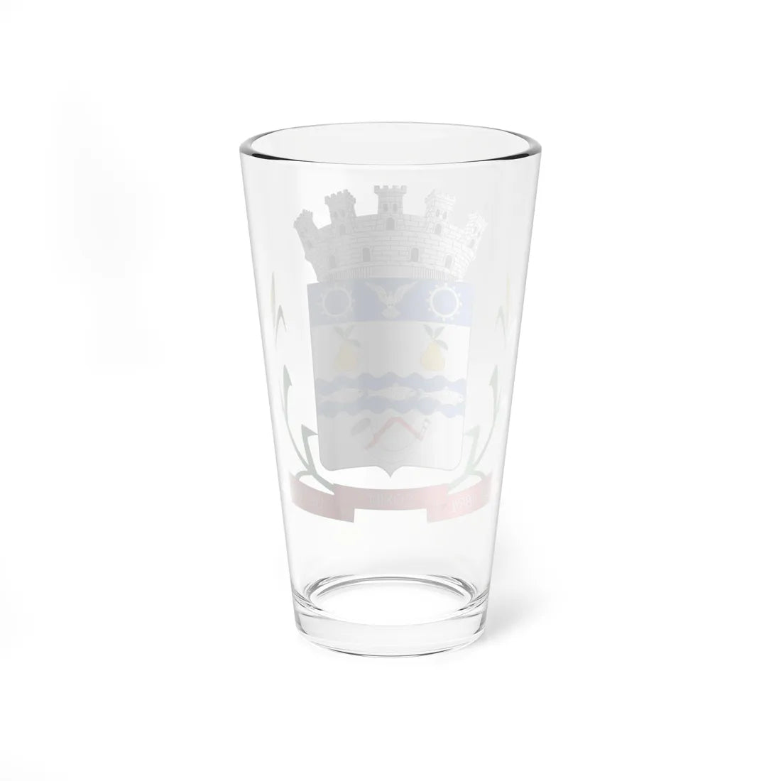 Brasão de Coxim - MS (Brazil) (Coat of Arms) Pint Glass 16oz - Go Mug Yourself
