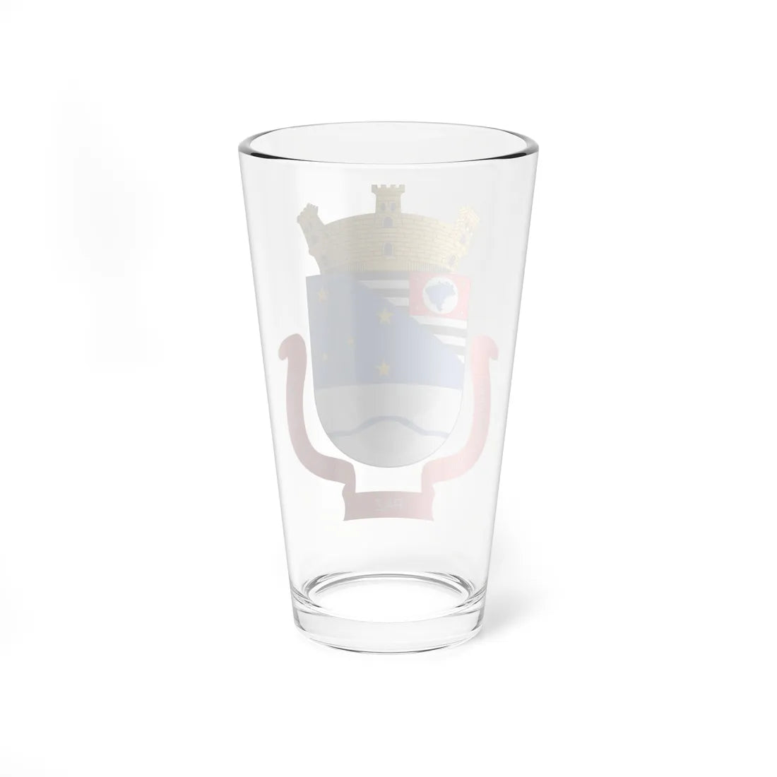 Brasão de Cruzeiro - SP (Brazil) (Coat of Arms) Pint Glass 16oz - Go Mug Yourself