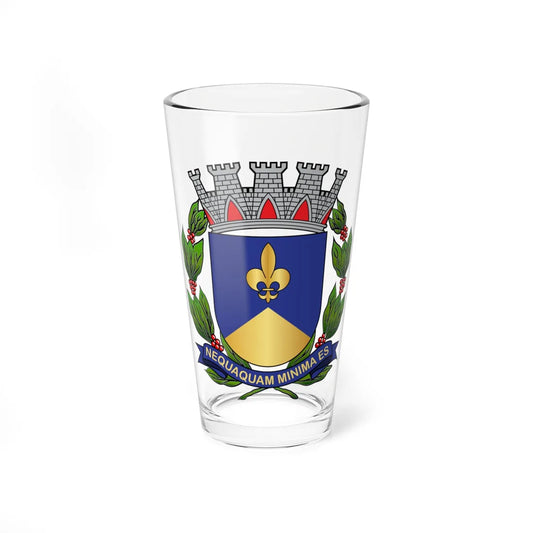 Brasão de Descalvado (Brazil) (Coat of Arms) Pint Glass 16oz 16oz - Go Mug Yourself