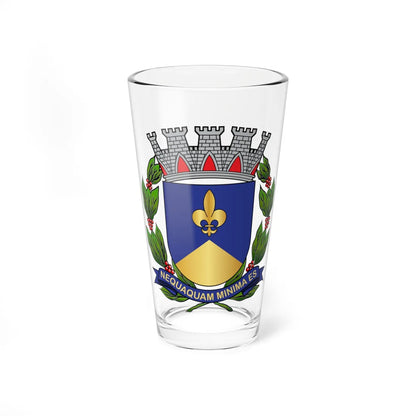 Brasão de Descalvado (Brazil) (Coat of Arms) Pint Glass 16oz - Go Mug Yourself